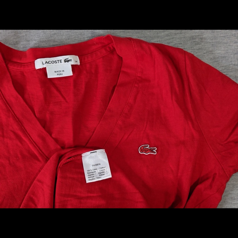 👯♀️Host Pick⚡️Lacoste Slim Fit V neck shirt - Picture 6 of 7